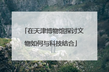 在天津博物馆探讨文物如何与科技结合