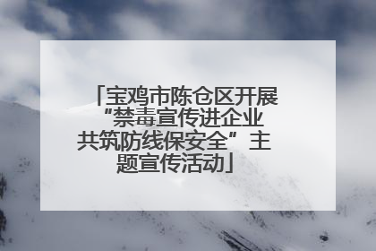 宝鸡市陈仓区开展“禁毒宣传进企业 共筑防线保安全”主题宣传活动