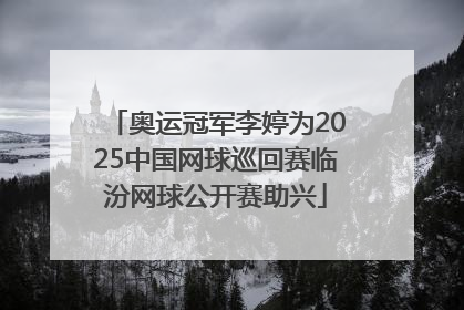 奥运冠军李婷为2025中国网球巡回赛临汾网球公开赛助兴