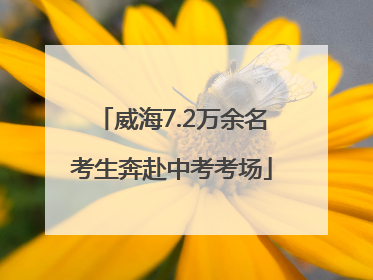威海7.2万余名考生奔赴中考考场