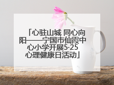 心驻山城 同心向阳——宁国市仙霞中心小学开展5·25心理健康日活动
