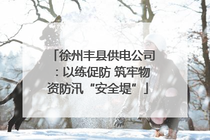 徐州丰县供电公司：以练促防 筑牢物资防汛“安全堤”