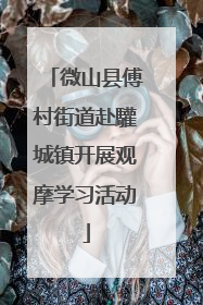 微山县傅村街道赴驩城镇开展观摩学习活动