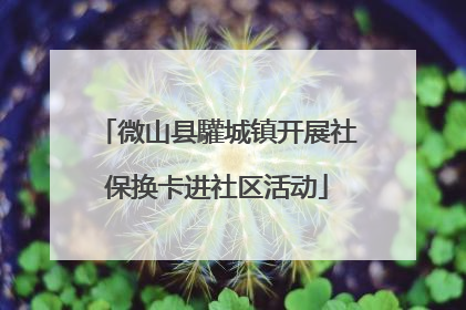 微山县驩城镇开展社保换卡进社区活动