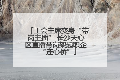 工会主席变身“带岗主播” 长沙天心区直播带岗架起职企“连心桥”