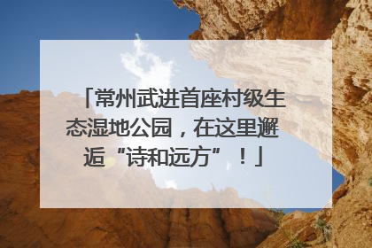 常州武进首座村级生态湿地公园，在这里邂逅“诗和远方”！