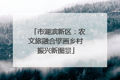 市湖滨新区：农文旅融合擘画乡村振兴新图景