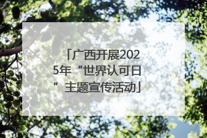 广西开展2025年“世界认可日”主题宣传活动
