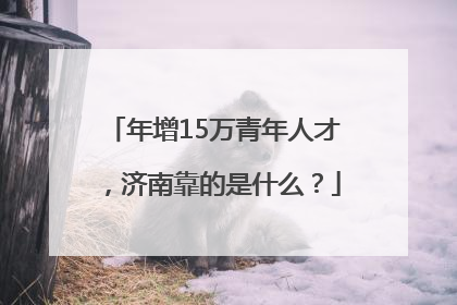 年增15万青年人才，济南靠的是什么？