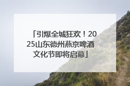 引爆全城狂欢！2025山东德州燕京啤酒文化节即将启幕