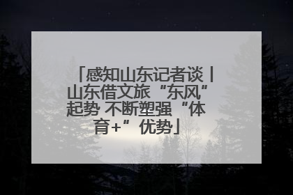 感知山东记者谈丨山东借文旅“东风”起势 不断塑强“体育+”优势