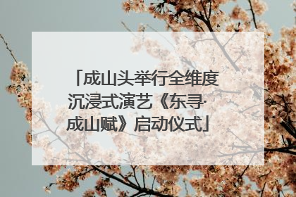 成山头举行全维度沉浸式演艺《东寻·成山赋》启动仪式