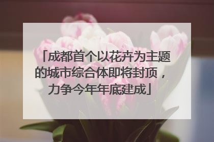 成都首个以花卉为主题的城市综合体即将封顶，力争今年年底建成