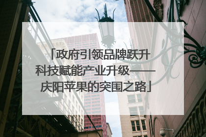 政府引领品牌跃升 科技赋能产业升级——庆阳苹果的突围之路