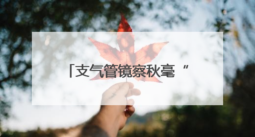 支气管镜察秋毫“镜”到病除惠民生