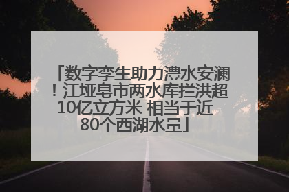 数字孪生助力澧水安澜！江垭皂市两水库拦洪超10亿立方米 相当于近80个西湖水量