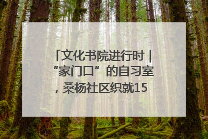 文化书院进行时｜“家门口”的自习室，桑杨社区织就15分钟学习生活圈