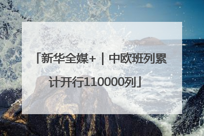 新华全媒+｜中欧班列累计开行110000列
