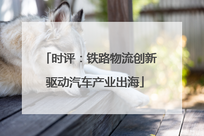 时评：铁路物流创新驱动汽车产业出海