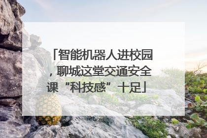 智能机器人进校园，聊城这堂交通安全课“科技感”十足