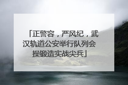 正警容，严风纪，武汉轨道公安举行队列会操锻造实战尖兵