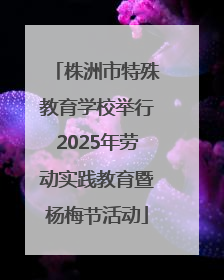 株洲市特殊教育学校举行2025年劳动实践教育暨杨梅节活动