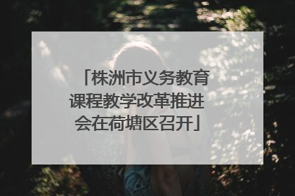 株洲市义务教育课程教学改革推进会在荷塘区召开