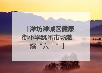 潍坊潍城区健康街小学跳蚤市场燃爆“六一”