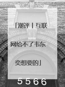潮评丨互联网给不了韦东奕想要的