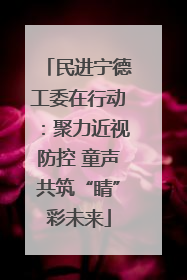 民进宁德工委在行动：聚力近视防控 童声共筑“睛”彩未来