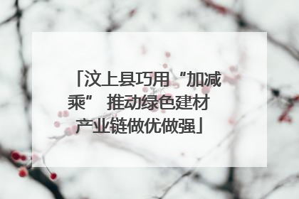 汶上县巧用“加减乘” 推动绿色建材产业链做优做强