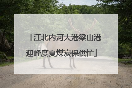 江北内河大港梁山港迎峰度夏煤炭保供忙