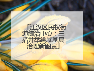 江汉区民权街道综治中心：三措并举绘就基层治理新图景