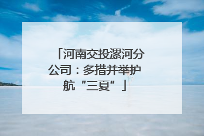 河南交投漯河分公司：多措并举护航“三夏”