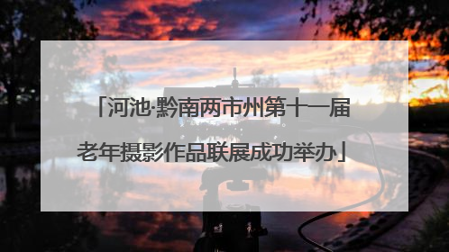 河池·黔南两市州第十一届老年摄影作品联展成功举办