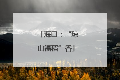 海口：“琼山福稻”香