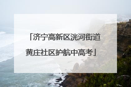 济宁高新区洸河街道黄庄社区护航中高考