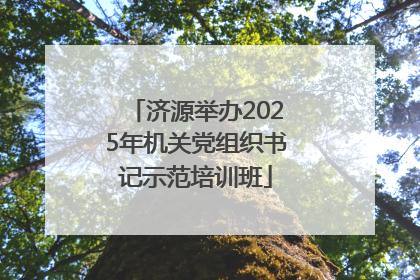 济源举办2025年机关党组织书记示范培训班