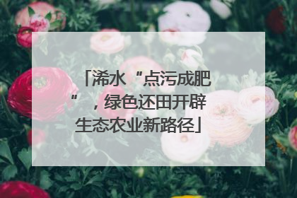 浠水“点污成肥”，绿色还田开辟生态农业新路径