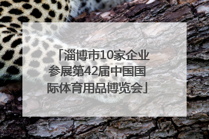 淄博市10家企业参展第42届中国国际体育用品博览会