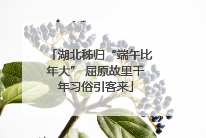 湖北秭归“端午比年大” 屈原故里千年习俗引客来