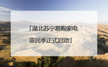 湖北苏宁易购家电惠民季正式启动
