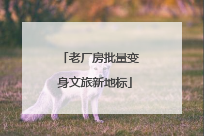 老厂房批量变身文旅新地标