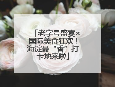 老字号盛宴×国际美食狂欢！海淀最“香”打卡地来啦
