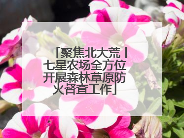 聚焦北大荒丨七星农场全方位开展森林草原防火督查工作