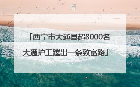 西宁市大通县超8000名大通护工蹚出一条致富路