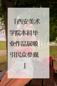 西安美术学院本科毕业作品展吸引民众参观