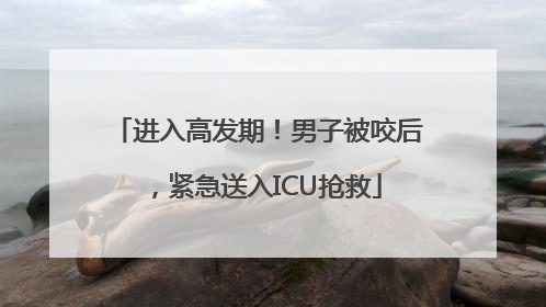进入高发期！男子被咬后，紧急送入ICU抢救