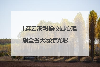 连云港赣榆校园心理剧全省大赛绽光彩