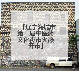 辽宁海城市第一届中医药文化夜市火热开市